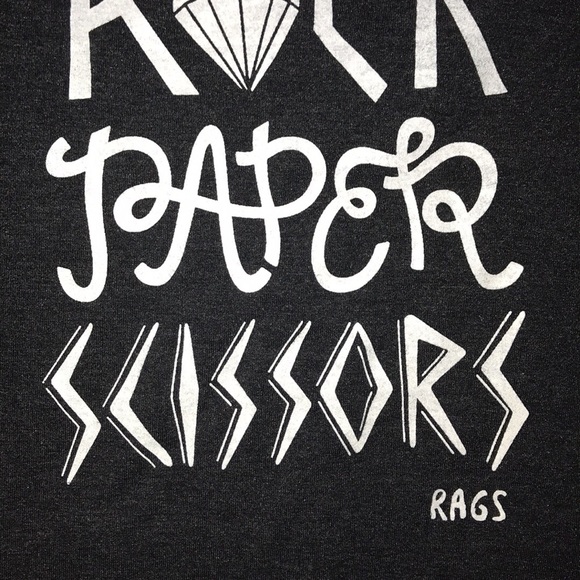 Rock, paper, scissors rags to raches romper. - Picture 3 of 3